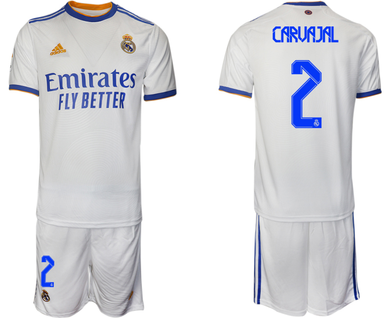 Men 2021-2022 Club Real Madrid home white #2 Soccer Jerseys->real madrid jersey->Soccer Club Jersey
